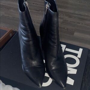 Marc Fisher Sleek Black Ankle Booties